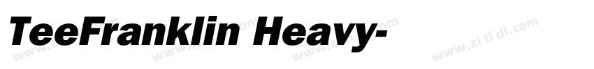 TeeFranklin Heavy字体转换